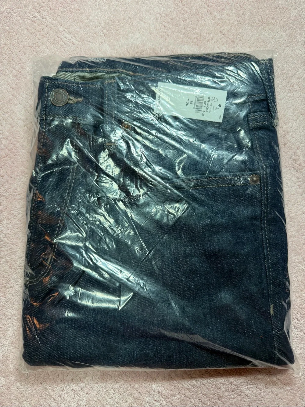 Old Navy Dark Blue Built in Flex Kids Skinny Denim Jeans Size 18 Plus